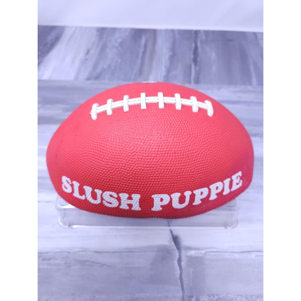 RARE VINTAGE SLUSH PUPPIE FOOTBALL COLLECTIBLE 1990 Icee Slushee Advertisement